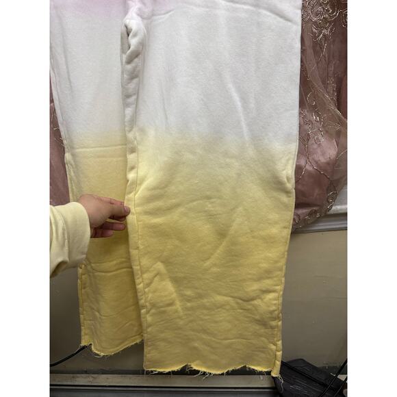 Sandro Paris‎ Tie Dye Ombré Pastel Sweatpants Size Medium FR 38 Wide Leg - Picture 11 of 15